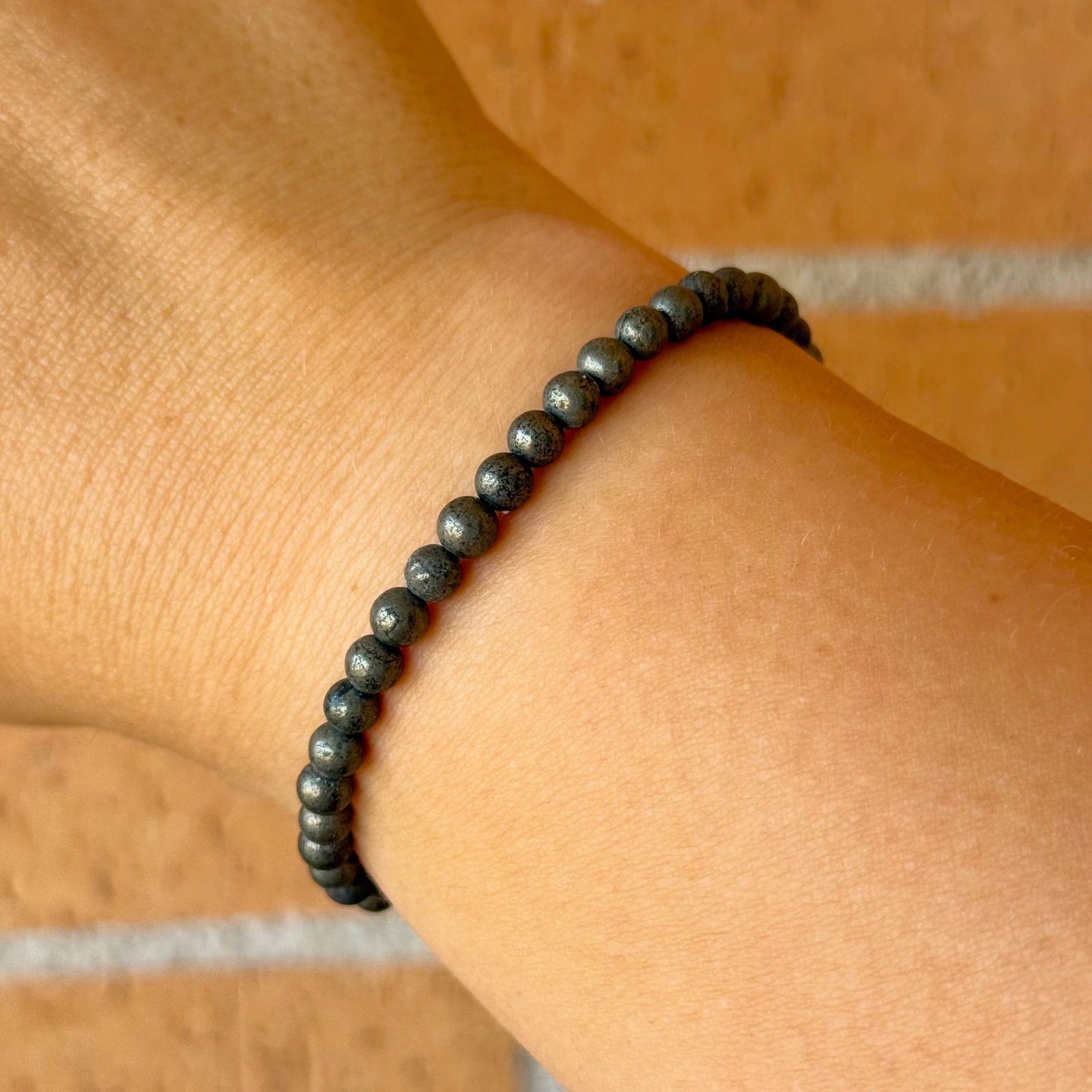 Pulsera bolas de pirita