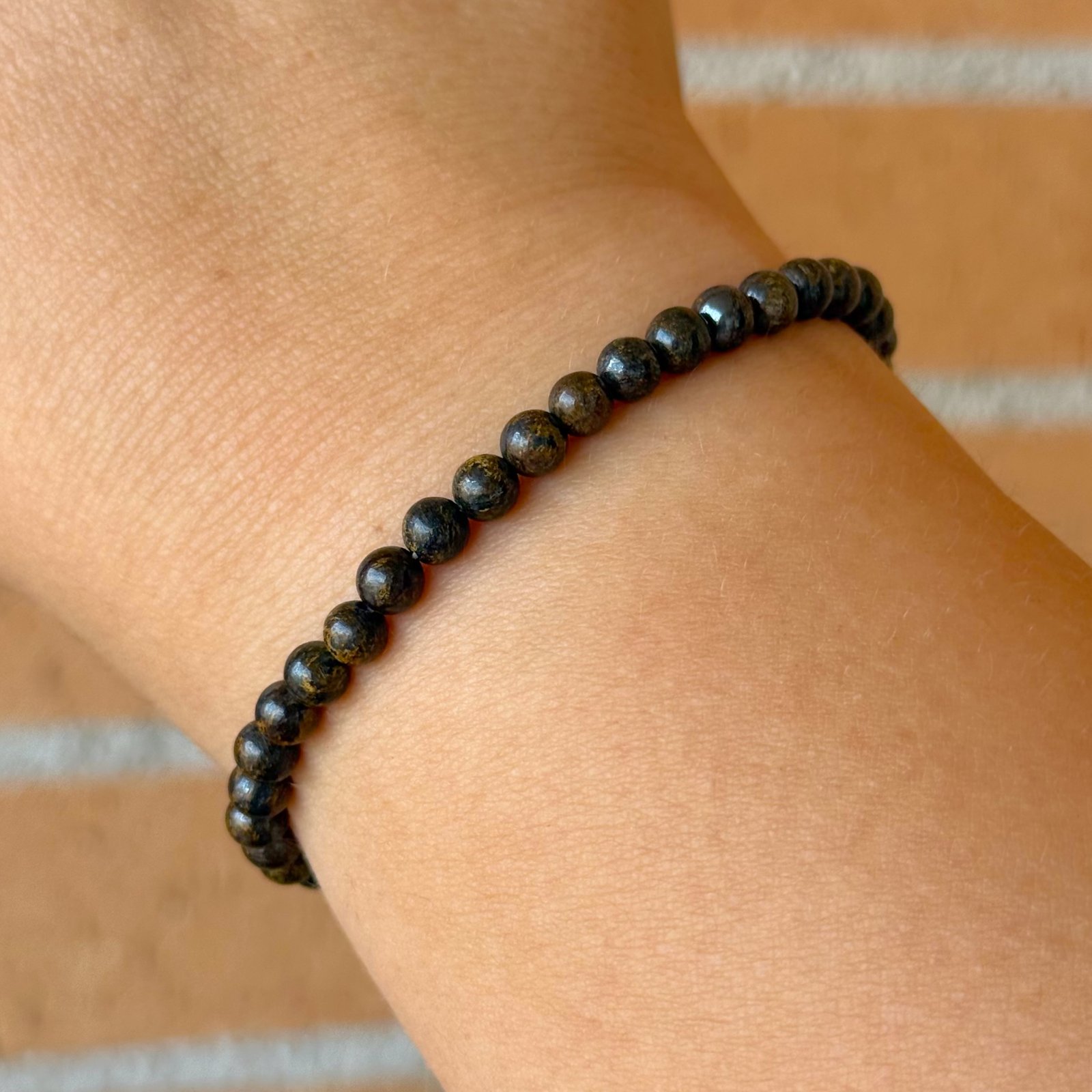 Pulsera bolas de broncita