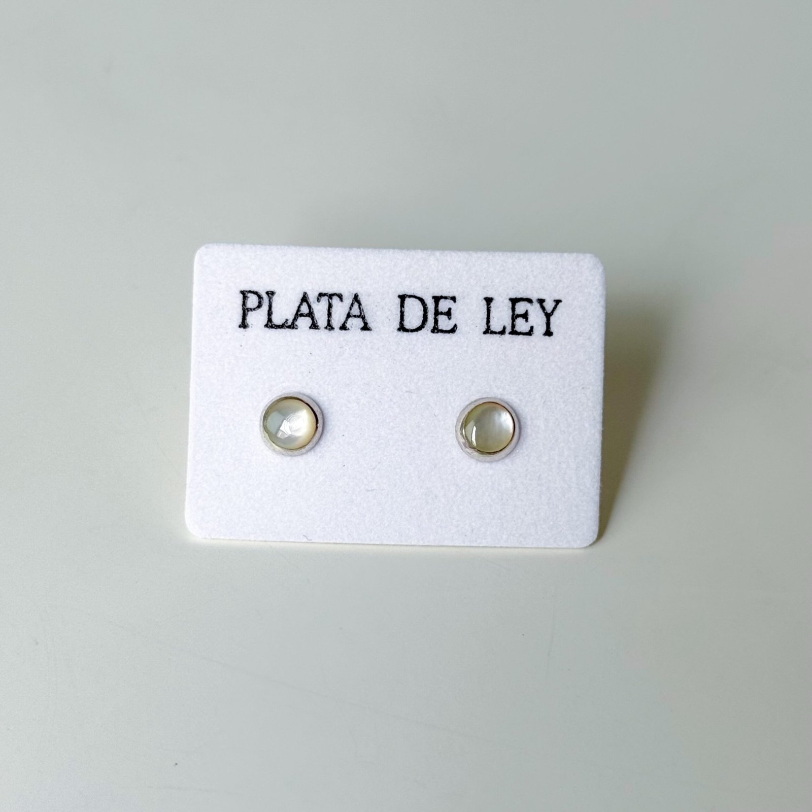 Pendientes abulon plata