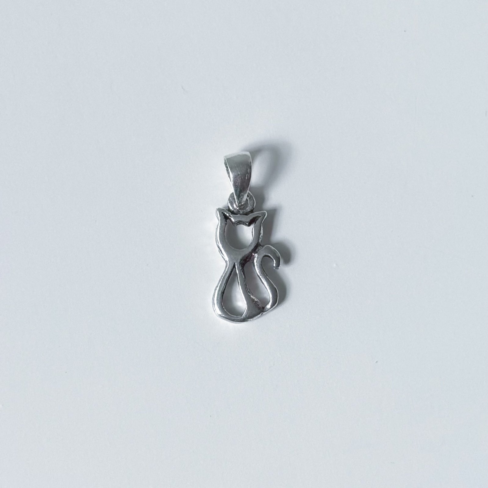 Colgante Gato Plata