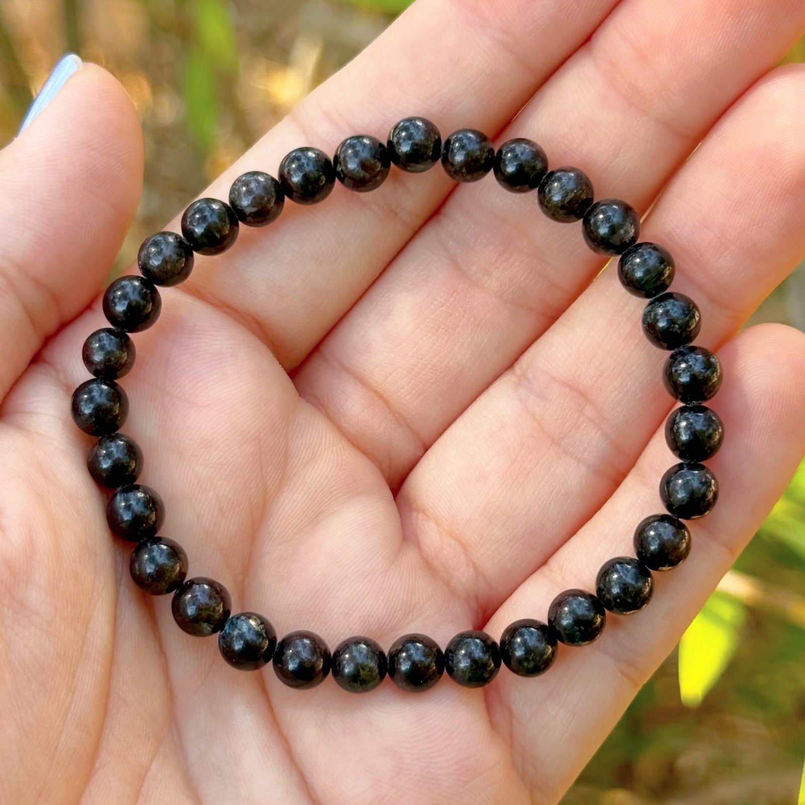 Pulsera bolas 6mm Biotita A