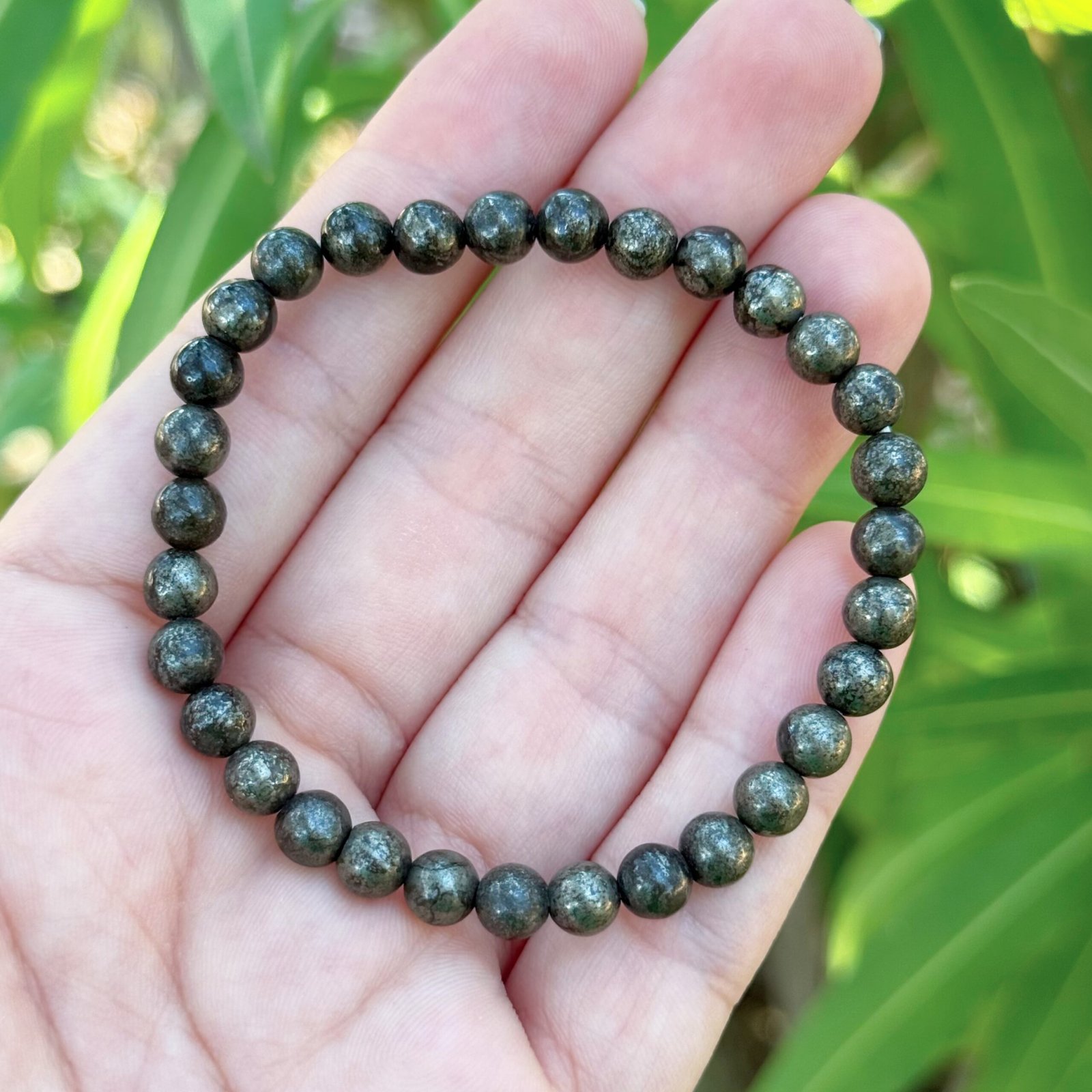 Pulsera bolas de pirita