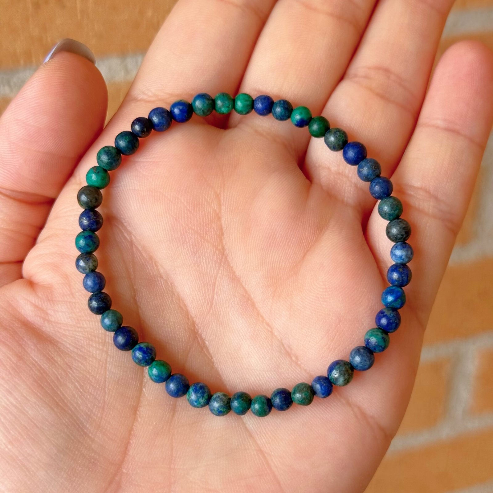 Pulsera bolas azurita