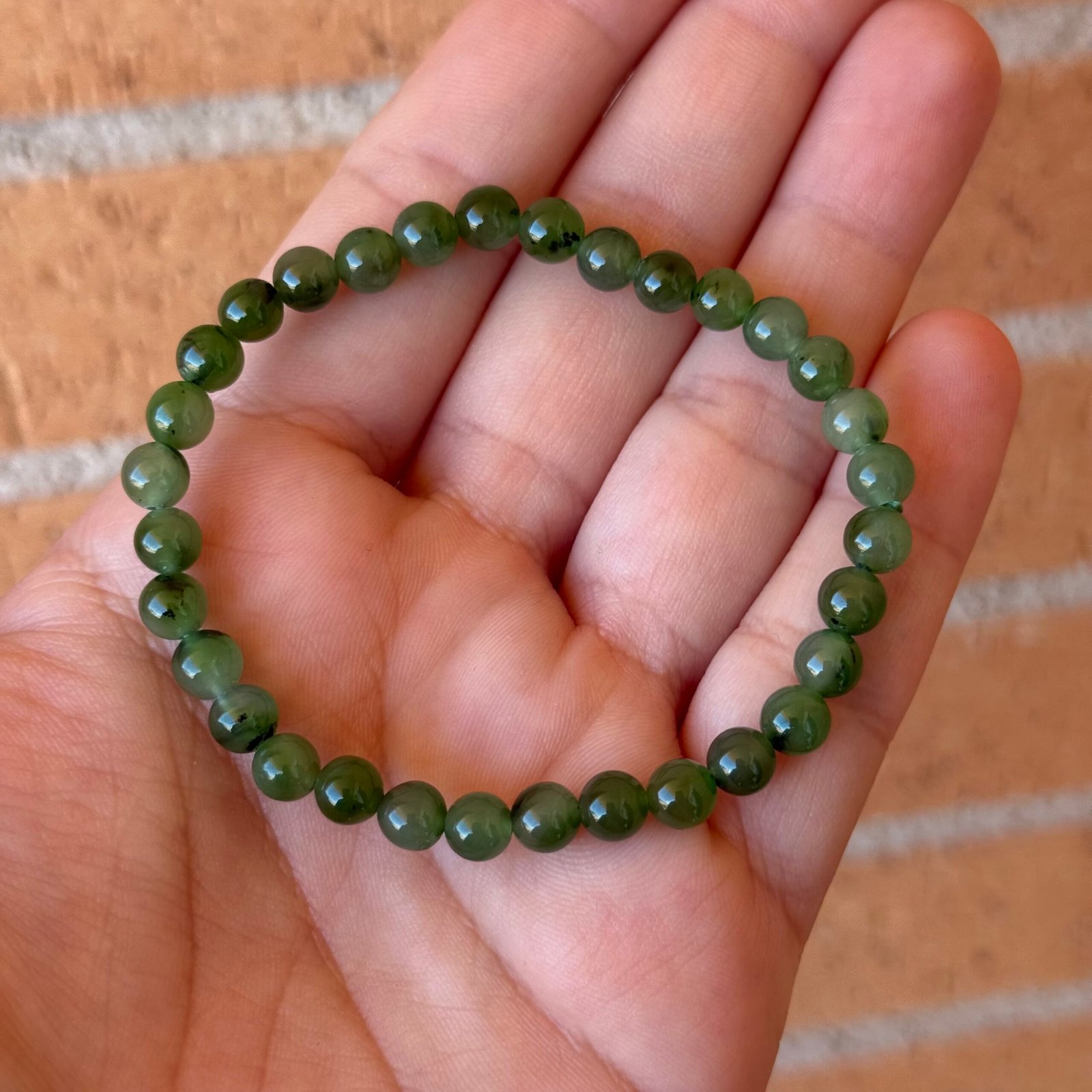 Pulsera bolas Jade Nefrita - Imagen 2
