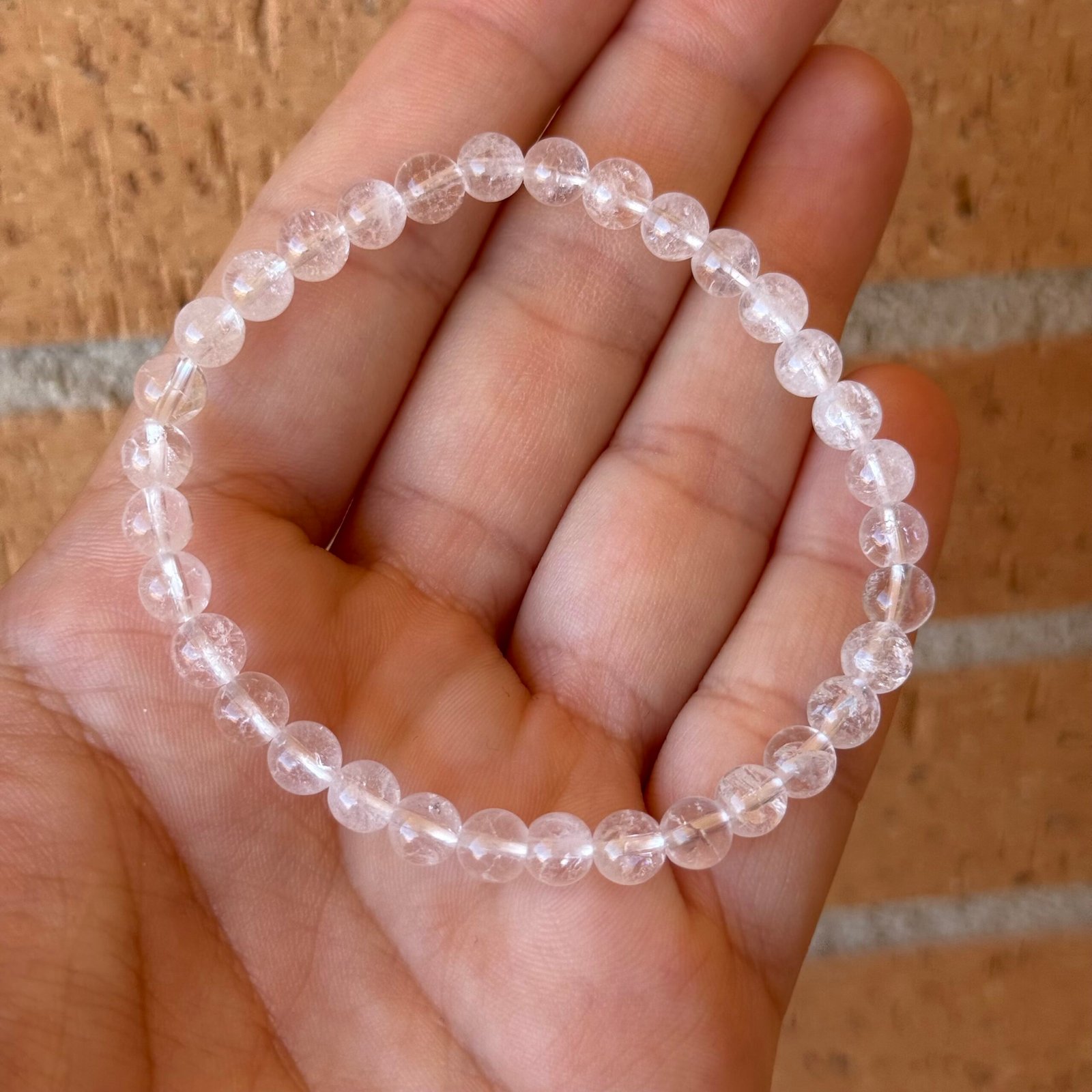 Pulsera bolas Cuarzo Quebrado