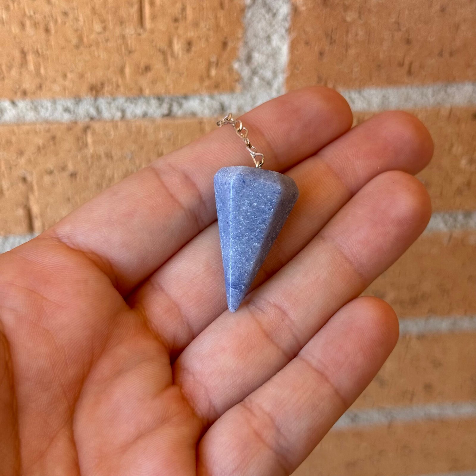 Péndulo Facetado Cuarzo Azul