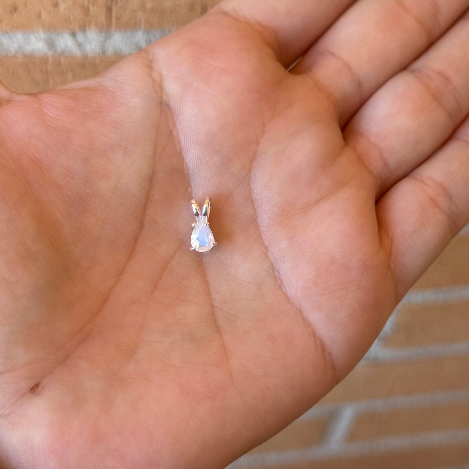 Colgante mini plata de Piedra Luna