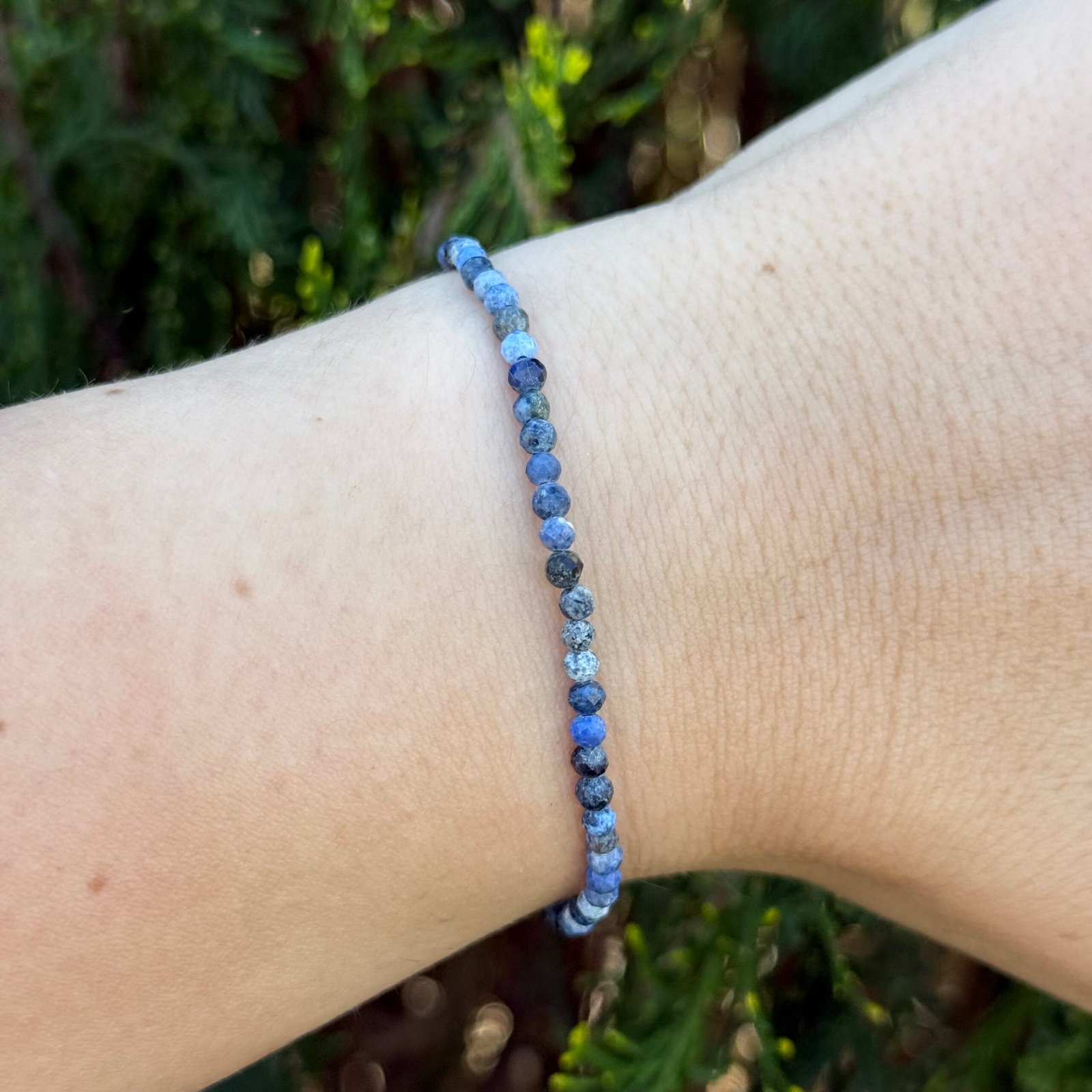 Pulsera facetada Sodalita 3mm