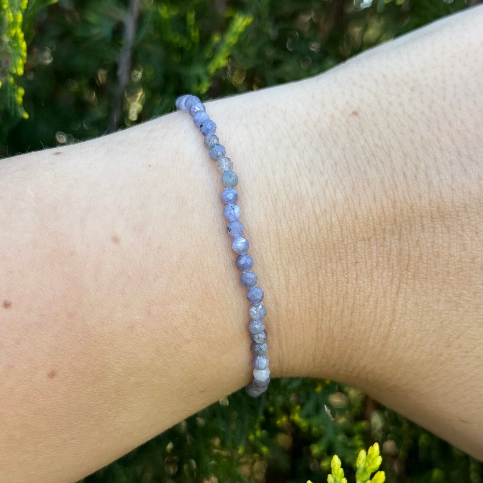 Pulsera facetada Tanzanita 3mm
