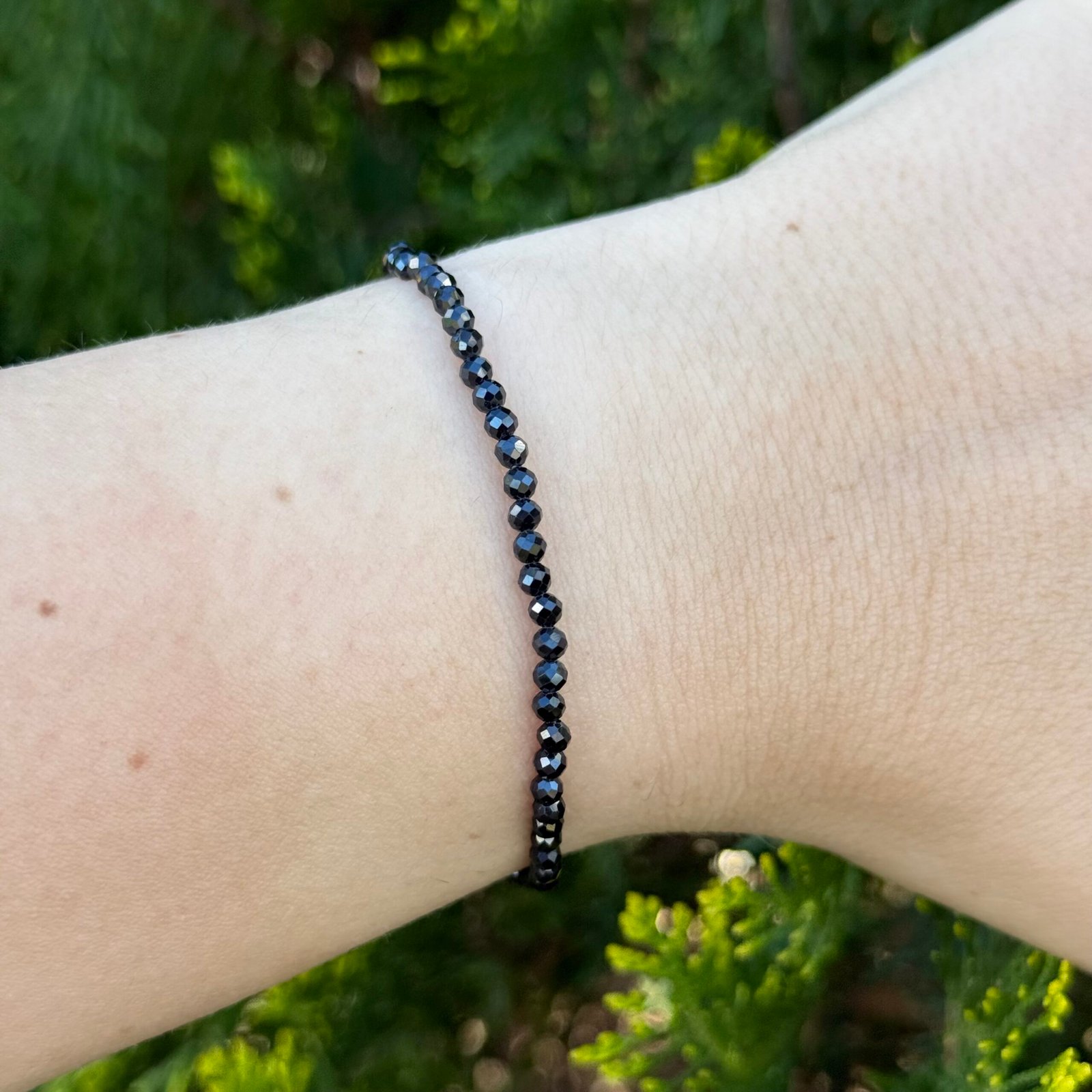 Pulsera facetada Espinela 3mm