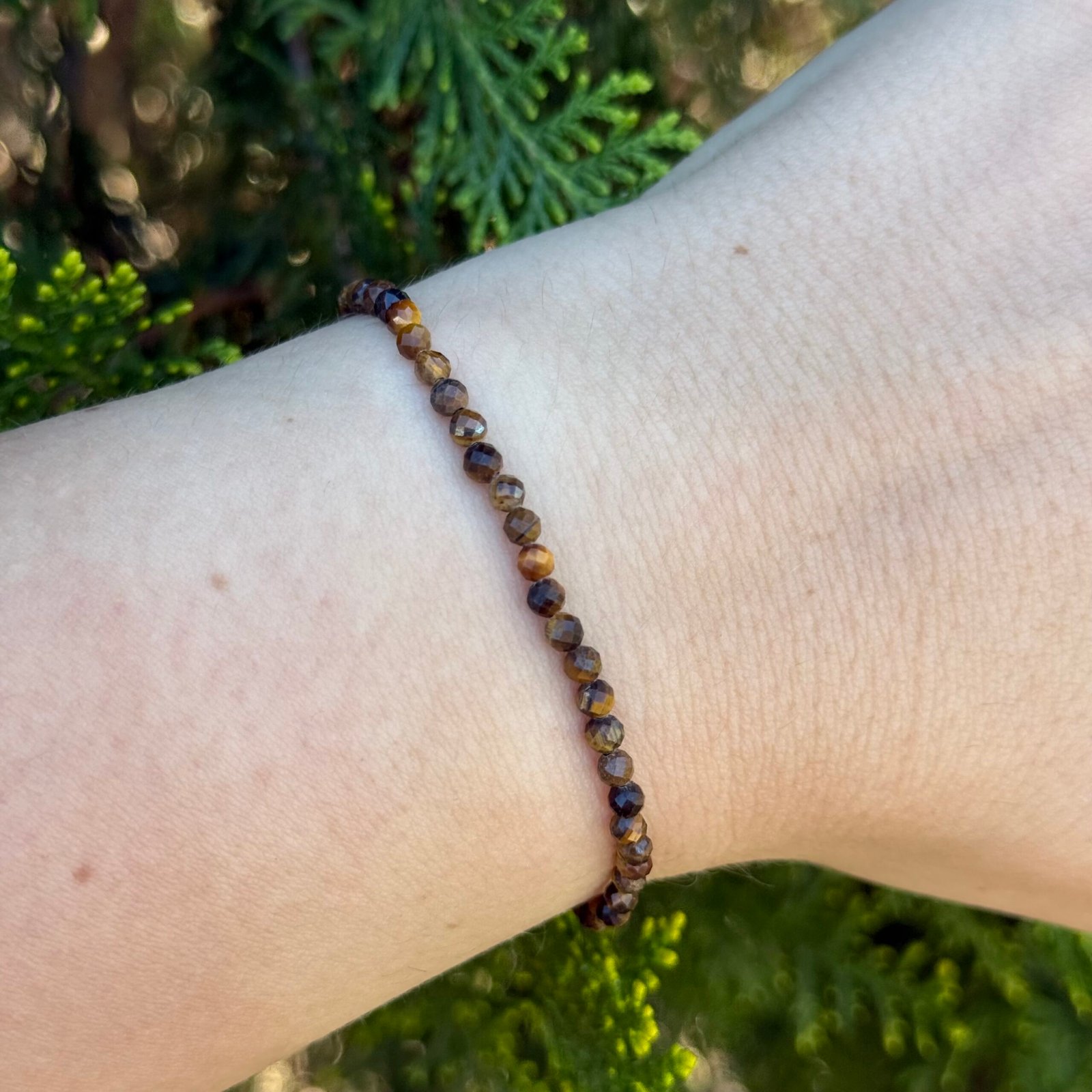 Pulsera facetada Ojo de Tigre 3mm