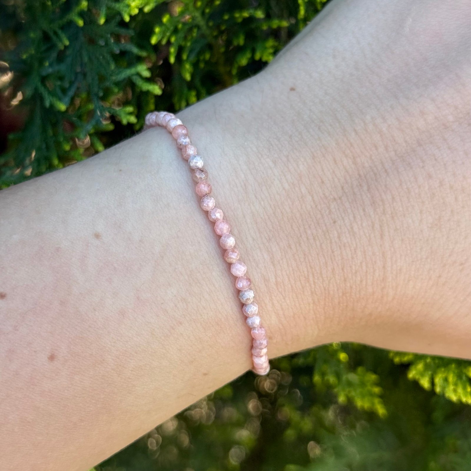 Pulsera facetada Rodocrosita 3mm